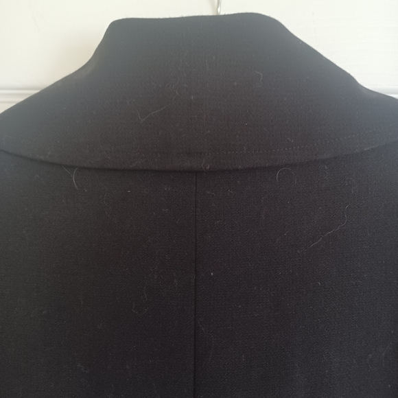 CALVIN KLEIN BLACK COWL NECK BUTTON COAT SIZE SMALL - Picture 10 of 15